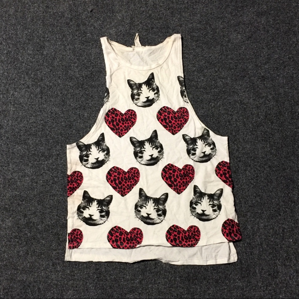Cats and Hearts Muscle Tank | Clarity